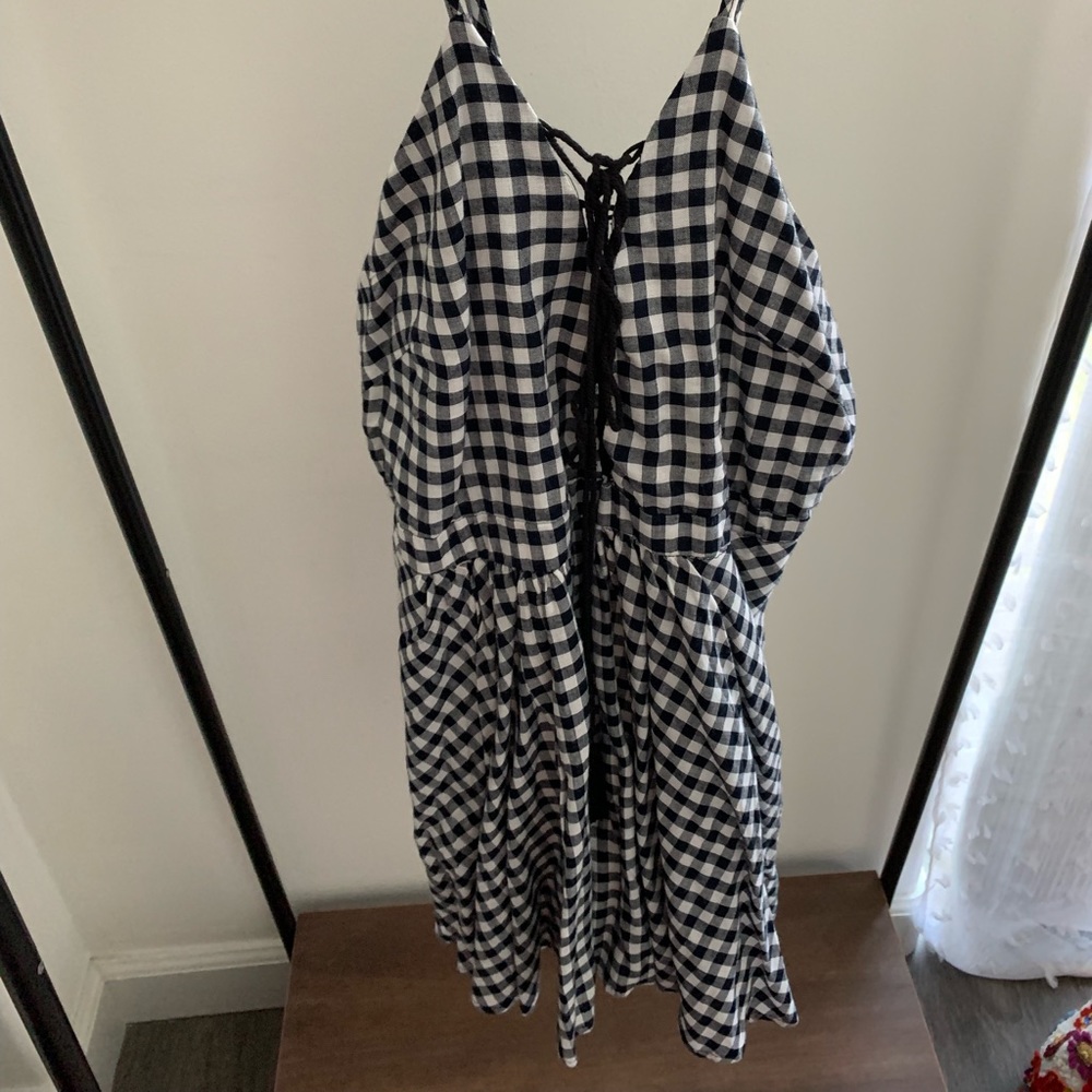 LF Gingham Romper